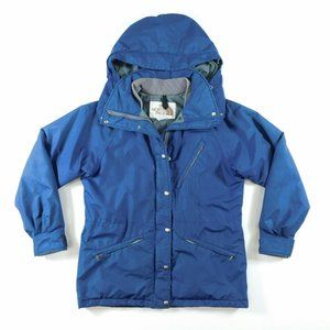 NORTH FACE Womens Small Vintage Brown Label Goretex Jacket Blue USA Made
